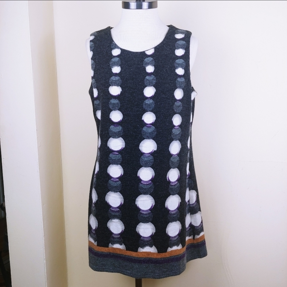Aryeh Anthropologie Sleeveless Polka Dot Sweater Dress